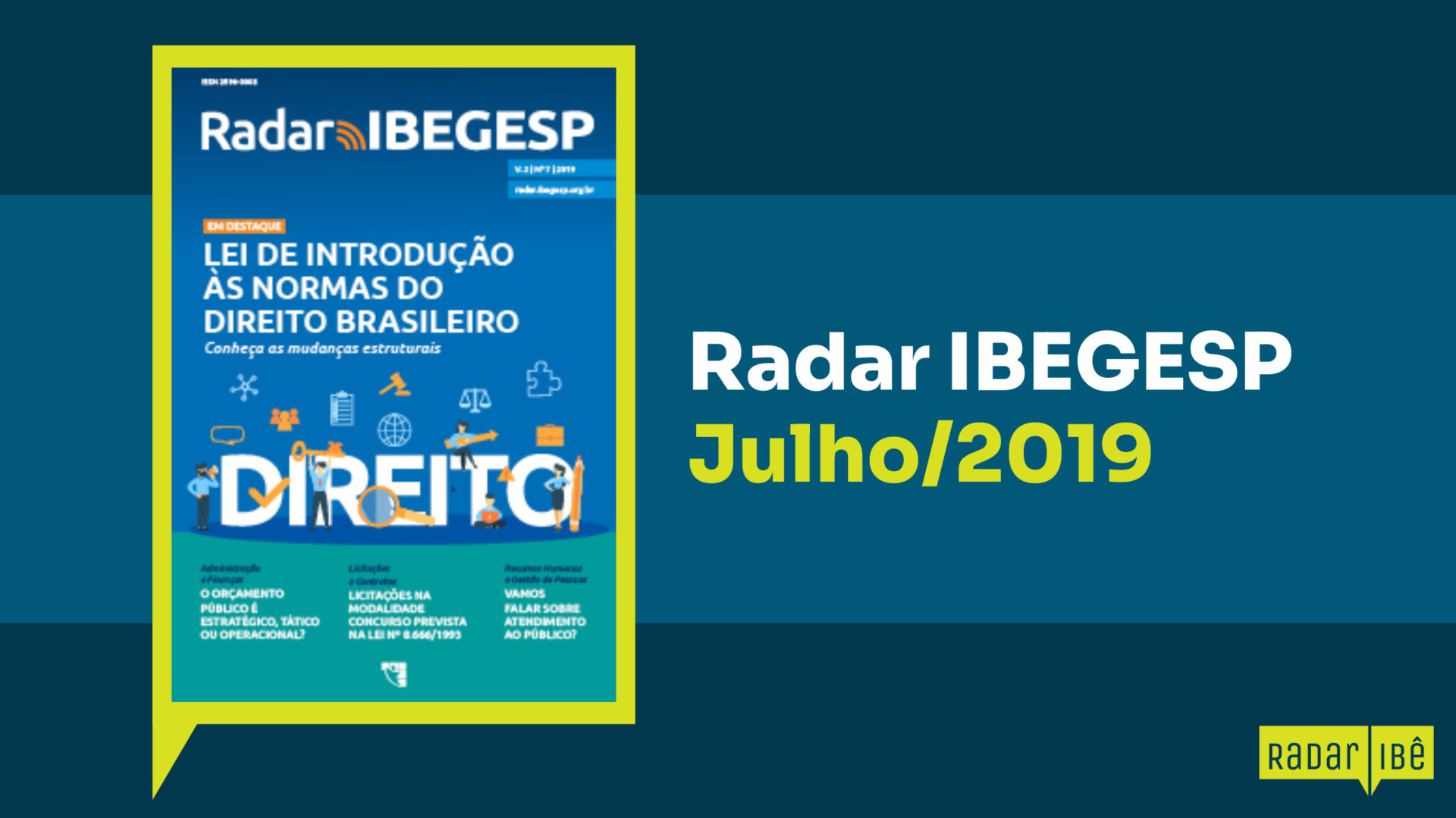 Radar IBEGESP Julho de 2019