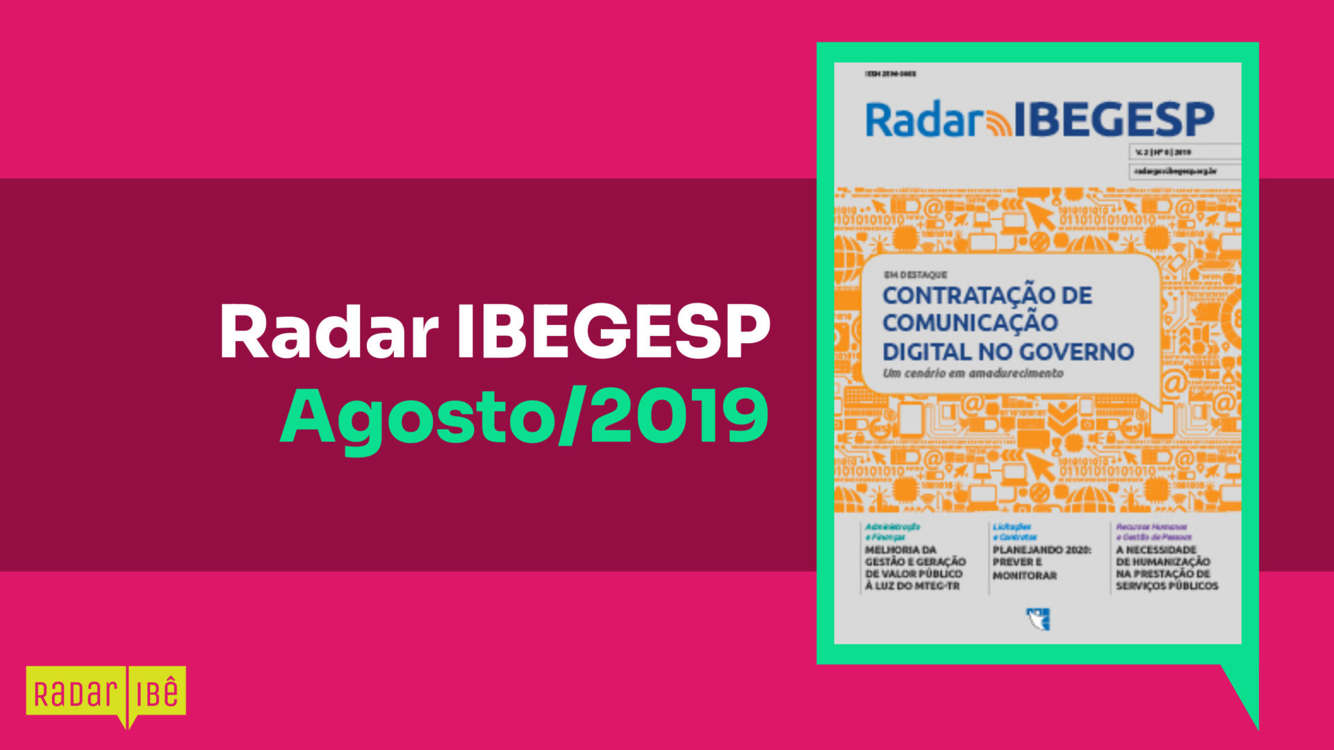 Radar IBEGESP Agosto de 2019