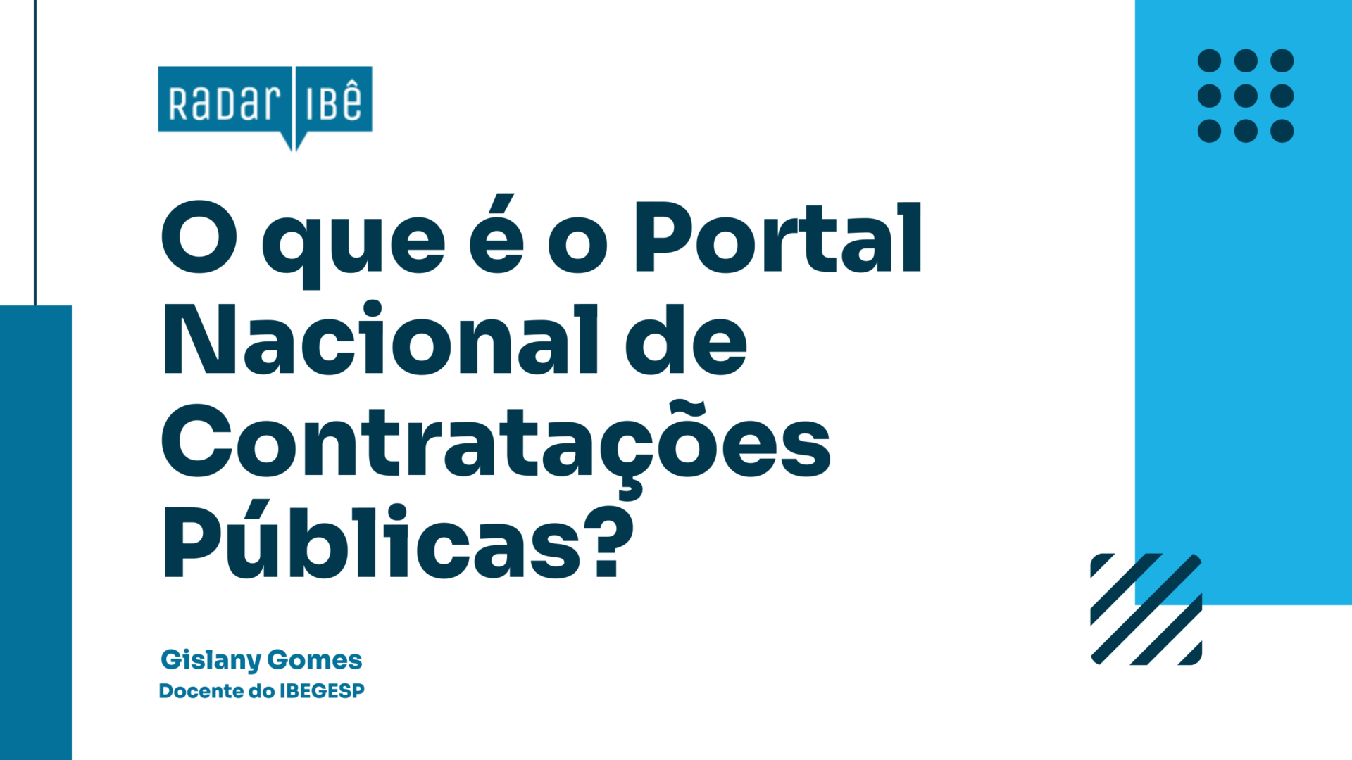 O que é o Portal Nacional de Contratações Públicas?
